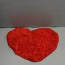 Valentine's Day Rugs, Red Love Heart Shaped Bathroom Rug, Cute Love Bath Mats for Bathroom Home Decor (red)