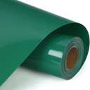 RENLITONG Green HTV Iron on Vinyl 12Inch by 10ft Roll Heat Transfer Vinyl for T-Shirt HTV Rolls for All Cutter Machine - Easy to Cut & Weed for Heat Transfer Design