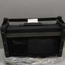 SPORT BEATS Stadium Seats with Back Support Bleacher Chairs with Back and Cushion Thick Padded Bleacher Seats Includes Shoulder Strap Black 1pc Regular - 17" W x 12" D x 16.5" H