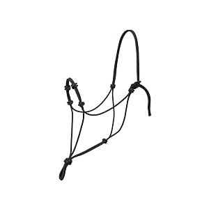 Weaver Leather Silvertip Four Knot Rope Halter, Black, Small