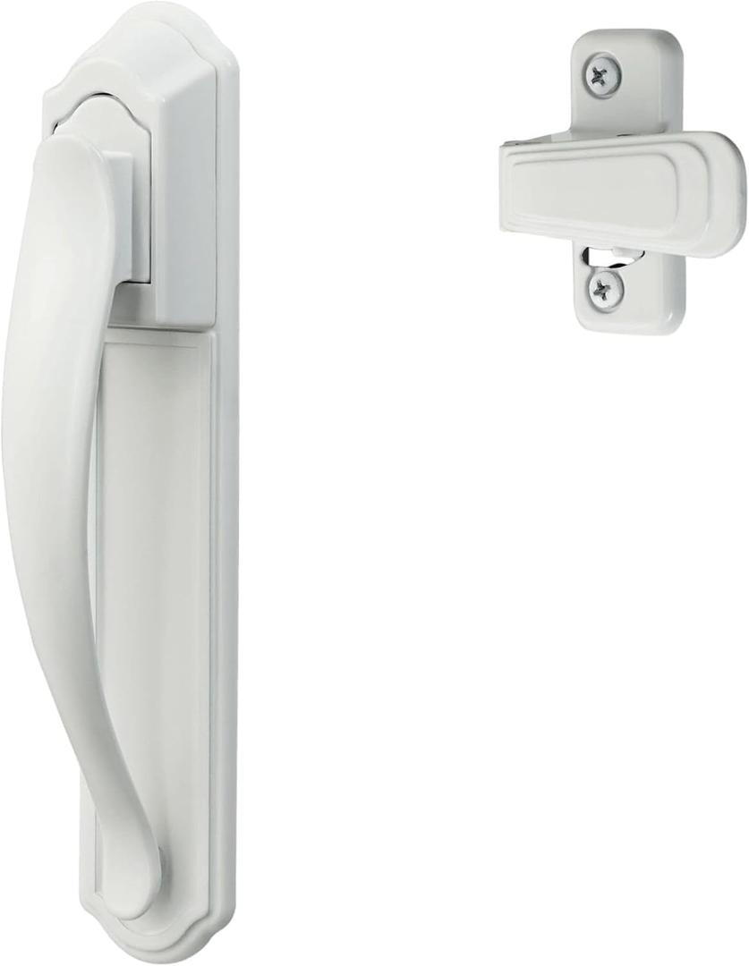 Ideal Security DX Pull Handle Replacement Set for Storm Door and Screen Door, White