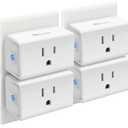 Kasa Smart Plug Mini 15A, Smart Home Wi-Fi Outlet Works with Alexa, Google Home & IFTTT, No Hub Required, UL Certified, 2.4G WiFi Only, 4-Pack(EP10P4) , White