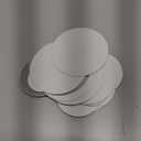 Jetec 40 Pieces Mini Size Round Mirror Small Round Mirror Adhesive Tiles Home Decoration for Crafts and DIY Projects Supplies(2 Inch, 3 Inch, 4 Inch)