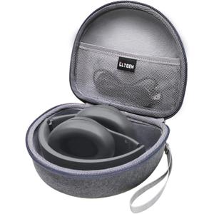 Headphone Case Compatible with Beats Studio Pro/Solo 4 / Studio 3 / Solo 3 / TOZO HA1 and for TOZO HT2 On-Ear Bluetooth Headphones - Dark Gray