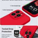 OTOFLY Magnetic for iPhone 16 Pro Max Case,Compatible with Magsafe,Classic Liquid Silicone Mobile Phone Case,Integrated Camera Control Button,Anti-Scratch Microfiber Lining, Red