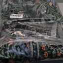 Dark Green Floral Washable Rugs 5x7, Vintage Forest Green Rugs for Living Room Bedroom, Boho Low Pile Non Slip Stain Resistance Indoor Large Carpet for Farmhouse Dining Room Office, Dark Green