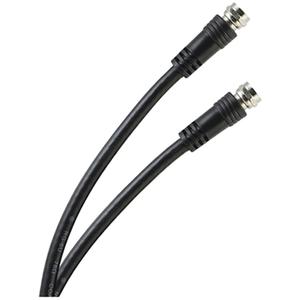 GE RG6 Coax Cable, 6ft, F-Type Connectors, Screw-On Installation, No Tools Required, Black 33626