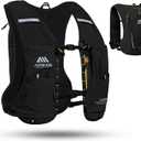 AONIJIE Running Hydration Vest for Men & Women, 8L Hydration Backpack, Multiple Pocket Designs for Water Bottles/Bladders, Lightweight Breathable for Hiking, Climbing, Marathon & Cycling