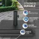 US Weight 40 Pound Umbrella Base - Weighted Umbrella base For Use With Patio Table Heavy Duty Base- Made in the USA