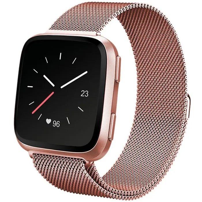 DI Fitbit Versa Rose Gold Mesh Band