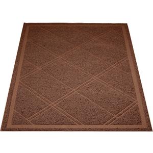 Amazon Basics Less-Mess Cat Litter Box Mat, 24" x 35", Unscented, Brown (1 Count (Pack of 1))