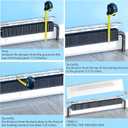 Baseboard Heater Covers with Left and Right Endcaps,Suit for Bathroom & Hydronic System for Replacing Old Cover Galvanized Steel Slip-On White (3ft)