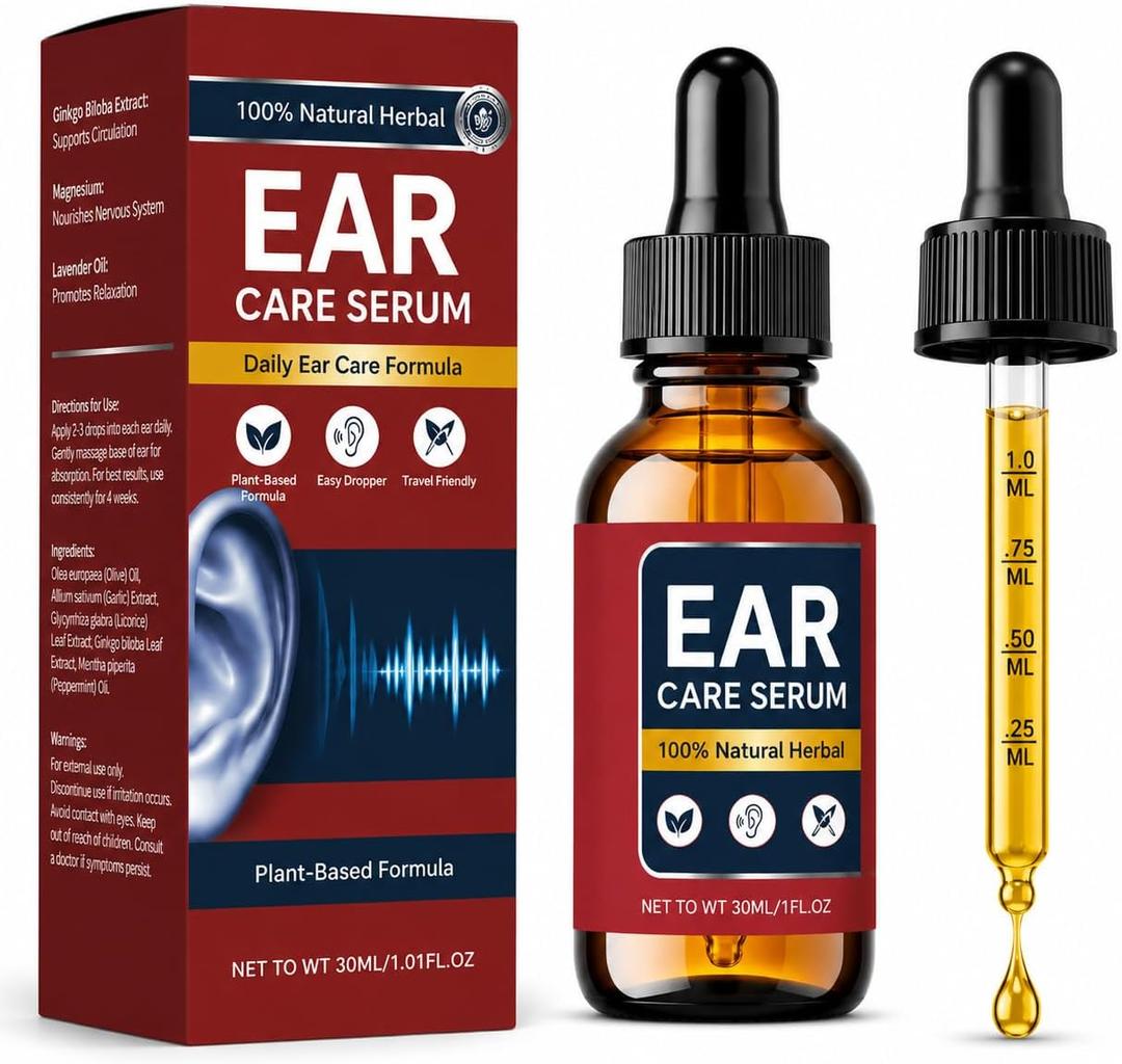 3 x Tinnitus Relief for Ringing Ears, Natural Ringing Relief Drops, Support |ImprovesConcentration, Sleep Quality, and Daily Comfort,Effectively Reduce Ear Noise & Promote Healthy Hearing