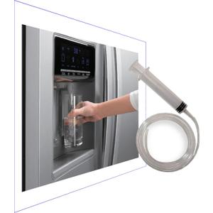 Frozen Water Line Tool - 36" - Quickly and Easily Unfreeze Your Refrigerator Water Dispenser  Thaw Frozen Fridge Water Line In Minutes