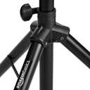 Amazon Basics Adjustable Height Portable Laptop Tripod Stand for Workstation, DJ Equipment, Projector, or Mixer, Black