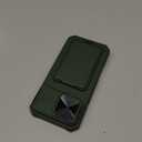 SSLOTSCASE for iPhone 17 Pro Max Case with 2X Glass Screen Protector, HD Clarity Anti-Scratch, Card Holder & Kickstand & Slide Lens Cover, Rugged Women Men Phone Cover for iPhone 17 Pro Max, Green