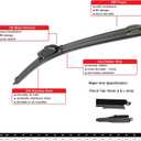 Front Windshield Wiper Blade For BMW Premium All-Season OEM Quality 2M PLASTIC (For BMW 240i, 2017-2021) (2008-2013)