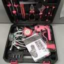 Drill Set for Women, 132 Piece Home Tool Set with 8V Cordless Drill, Tool Kit for Women & Men, Perfect for Homeowner, Diyer, Handyman