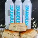 JUST Bubbles - Pure Premium Sparkling Spring Water in a Fully Recyclable Reusable Eco-Friendly Bottle - 100% Mountain-Sourced Carbonated Water with Naturally Occurring Minerals, 16 Fl Oz (Pack of 12)