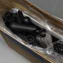 Broom with Dustpan Combo Set 54" Long Handle Angle Broom and Dust Pan for Home Office Cleaning Sweeping (Black and Grey)