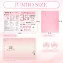 7 x 35th Birthday Card for Women, 35th Birthday Decoration, Sweet Funny 35 Year Old Birthday Gifts Idea, Greeting Cards for Wife Mother Aunt Daughter Friend Sister Mon Her, Jumbo Back In 1991 Pink