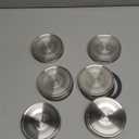Ball Jar Stainless Steel One-Piece Mason Jar Lids, Wide Mouth, 6-Pack, Silver