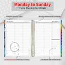 2025-2026 Appointment Book, 25-26 Planner Quarter-Hourly, Weekly & Monthly - from July 2025 - June 2026, A4 Weekly Planner with Colorful Tabs, Hardover, Note Pages, Pockets, Spiral Binding (8.5"x11")