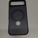 Designed for iPhone Air Case with 360 Magnetic Stand, Carbon Fiber Phone Case [Compatible with Magsafe] [15FT Military Protection] with Stand Ring 6.5'', Black