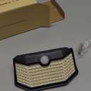 HMCITY 120 LED Outdoor Solar Lights with Motion Sensor and 3 Lighting Modes, IP65 Waterproof Wide Solar Wall Lights Ideal for Garden Patio Yard (Front Button 6Packs, Daylight White, 6500K)