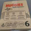 Huggies Size 6 Diapers, Little Movers Baby Diapers, Size 6 (35+ lbs), 108 Count (2 Packs of 54)