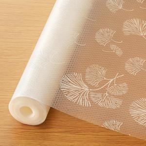 Cooyes Shelf Liner, Non Adhesive Drawer and Cabinet Liner, EVA Washable Oil-Proof Shelf Paper for Kitchen Cabinets, Refrigerator, Storage, Desks with Modern Pattern, 23.6"W x 360"L