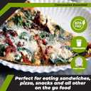 Concession Essentials 9 Inch Paper Plate Uncoated Plates White, 200ct (200 Count (Pack of 1))