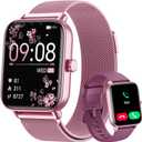 Smart Watches for Women (Calls/SMS/Reminders), 1.85" HD Alexa Smart Watch for Android Phones & iphone Compatible, 120+ Sport Modes Fitness Watch, Heart Rate/SpO2/Sleep Tracker, 3ATM Fitness Trackers