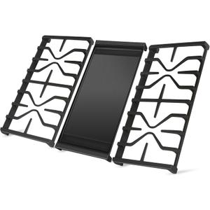 WB31X27151 Side Grates WB31X24738 Stovetop Griddle Replacement for GE General Electric Stove Parts,WB31X24736 Cooktop Grates WB31X24998 Cast Iron Griddle for Stove Top JGBS66REKSS JGB735SPSS Gas Stove