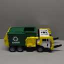 JOYIN Large Friction Powered Garbage Truck Toy Set, Includes Dumpster, Trash Bins, and Learning Cards for Kids, Boy Toys Birthday Gift for Boys Girls Kids Toddler Gift of Easter Basket Stuffers (Green)