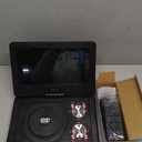 11.5" Portable DVD Player with 9.5" Swivel Screen, 5-Hours Rechargeable Battery, Car DVD Player for Kids, Support CD/DVD/SD Card/USB, Regions Free, Dual Speakers, Black