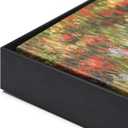 Canvas Floater Frame for 40x40 Oil Paintings, DIY Metal Canvas Floating Frame with 0.8Inch Deep for Classic Vintage Art Prints Artwork Landscape Portrait Living Room Wall Decor (Black)