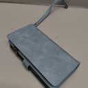 Wallet Case for iPhone 17 Pro with Card Holder/Crossbody Wallet/Strap,[RFID Blocking][Magnetic] PU Leather Phone Case for iPhone 17 Pro,6.3 in,Dream Blue