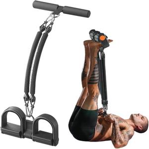 21 Fitness Resistance Bands-4 Tube Pedal Ankle Puller, 2025 New Pedal Resistance Band Stretch Bands, AB Training Auxiliary Device Workout Equipment for Women Men (50 lbs, Black)