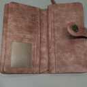 FALAN MULE Wallets for Women Trifold Wristlet Wallets Large Capacity RFID Blocking Ladies Purse Credit Card Holder