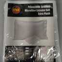 4 Pack 100% Brushed Microfiber Pillow Protector Shams (White, Standard)