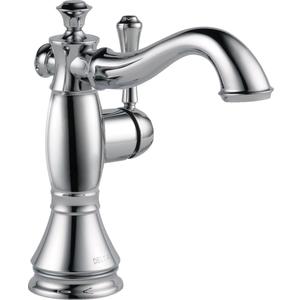 Delta Faucet Cassidy Single Hole Bathroom Faucet, Single Handle Bathroom Faucet Chrome, Bathroom Sink Faucet, Metal Drain Assembly, Chrome 597LF-MPU