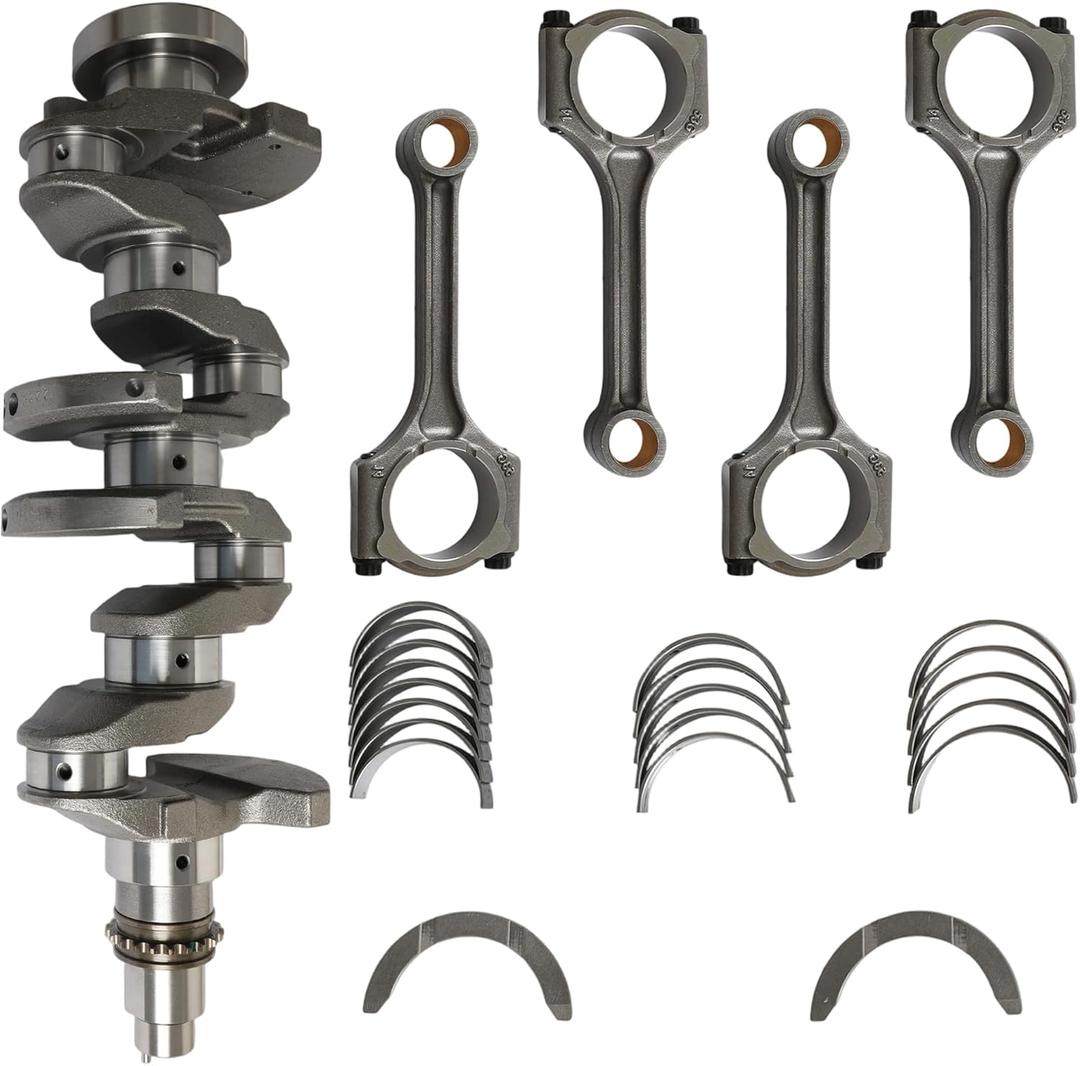 Engine Crankshaft & Connecting Rods & Bearings Kit Fit For Hyundai Elantra Sonata Tucson Kia Forte Optima Soul G4NC L4 DOHC 2.0L 2012-2020 23510-2E001 23510-2E400