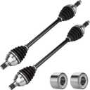 Rear CV Axle Shaft with Bearing for Can-Am Maverick X3 urbo/Turbo R/MAX/MAX Turbo(Non XMR/XRS) 2017-2022, Maverick X3 Turbo XMR/XRC/Max Turbo R (STD, XDS) 2018-2021, 705502154, 293350129