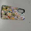 Case for Samsung Galaxy S26 Plus,Stained Glass Bloom Flower Phone Case Drop Resistant Glossy 2 in 1 Solid Dual-Layer Cover for Girl Women