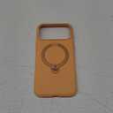 TORRAS Ostand Q3 Silicone for iPhone 17 Pro Max Case, Fit for MagSafe, 360 Spin Ring Stand, Liquid Silicone Cozy Vibrant Grip, Camera Control, Protective Case for iPhone 17 Pro Max, Pastel Orange