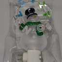 Let It Snow Snowman Flicker LED 8 Inch Plug-in Christmas Night Light