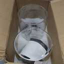 Glass Laundry Detergent Dispenser, 128 oz / 3.5L Fabric Softener Dispenser for Laundry Room Organization, Detergent Holder with Plastic Spigot (Black, 2 Pack)