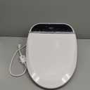 Combier Bidet Toilet Seat with Heated Warm Water & Nozzle Wash, Auto-Dry, Quiet Close Lid, Wireless Remote - Electric Bidet Seat 102S-B(Elongated)