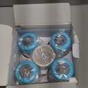 Matyz Glass Breastmilk Storage Bottles, 4 Pack, 8 oz, Sturdy Glass Bottle for Milk Freezing and Baby Feeding  Large Pumping Bottle for Philips Medela Spectra Breast Pumps  No BPA (Blue Lids)